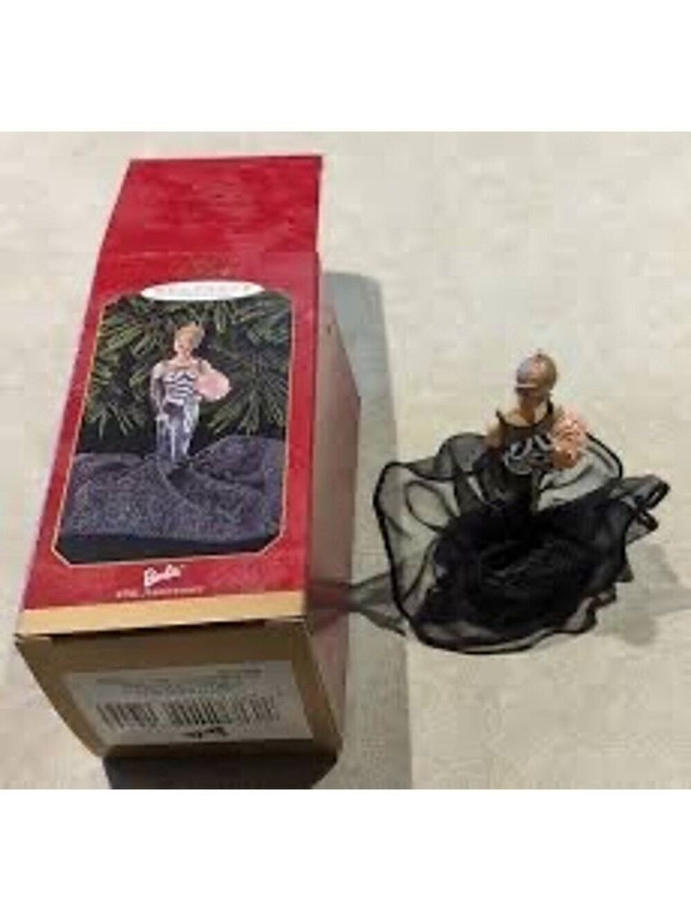 Barbie Ornament, 40th Anniversary, Black, One Size